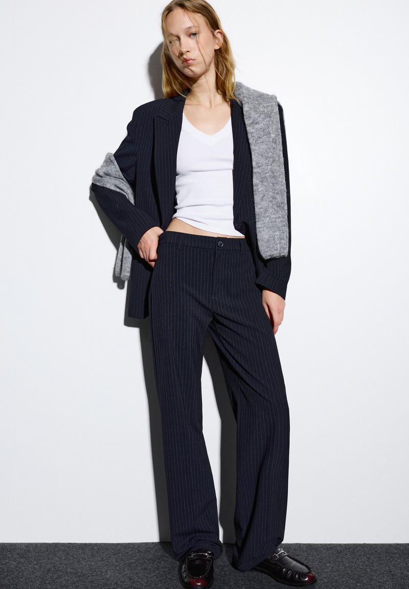 Smart High Waist Straight Leg Trouser