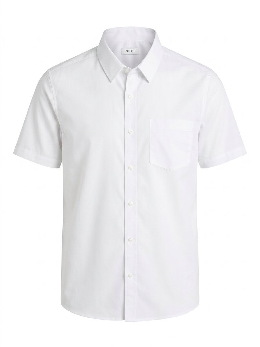Next White Short Sleeve School Shirt