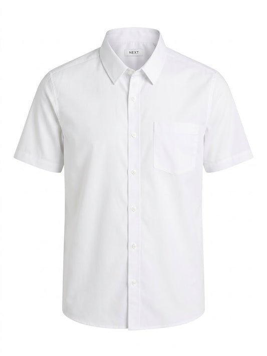 Next White Short Sleeve School Shirt