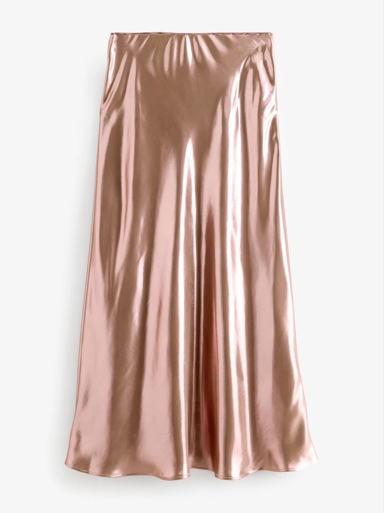 Satin Liquid Midi Skirt