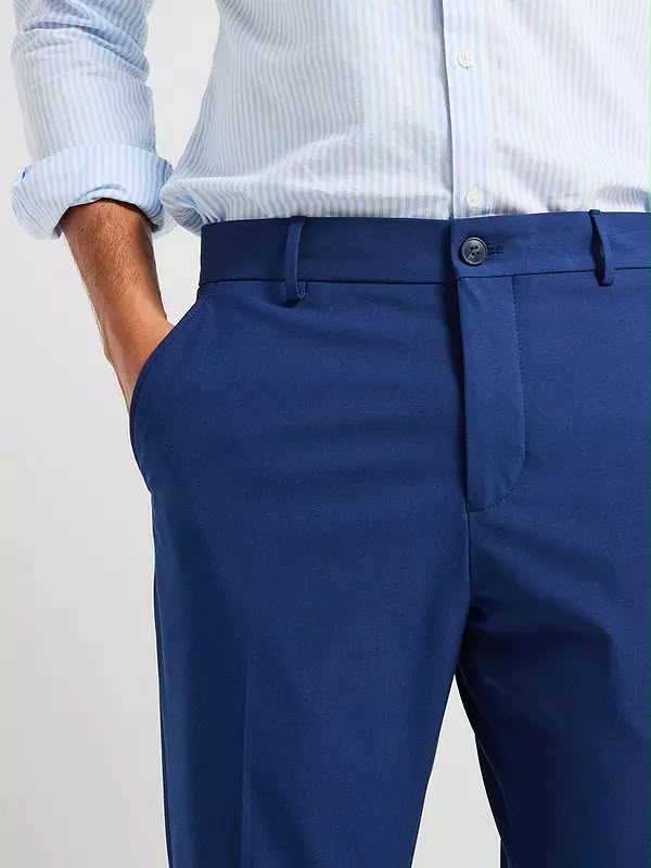 Slim Fit Liam Flex Suit Trouser Blue