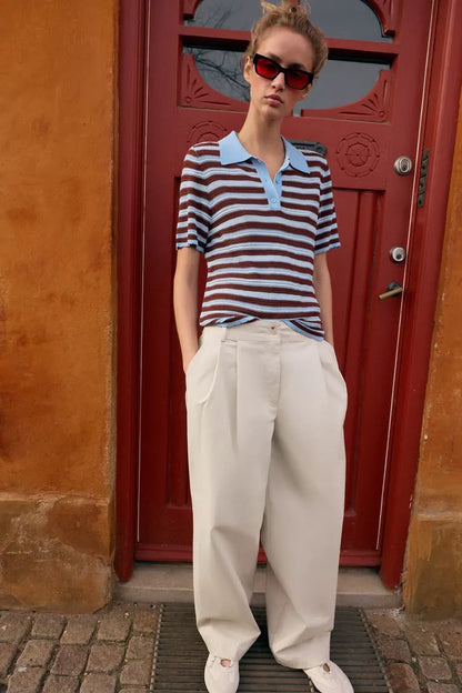 Zara Barrel Trouser With Darts