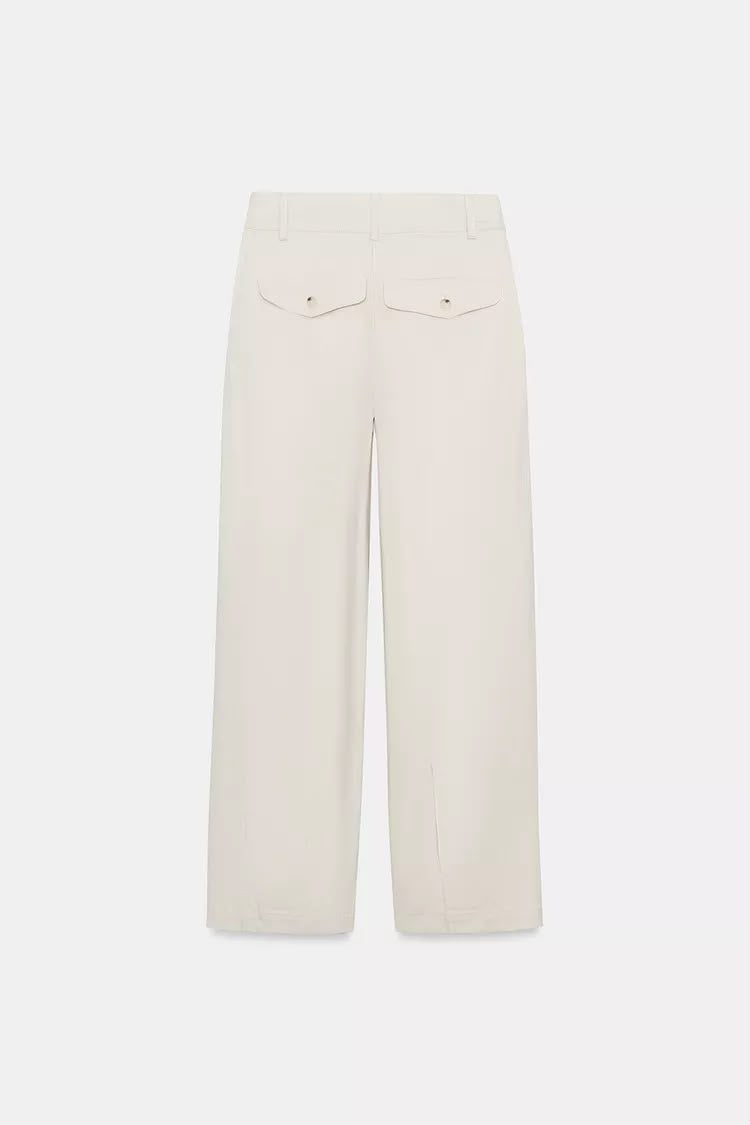 Zara Barrel Trouser With Darts