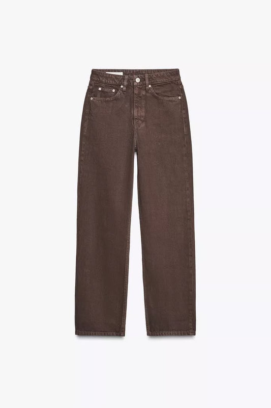 Zara TRF Mom Fit High Waist Jean
