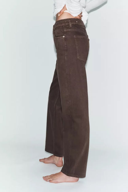 Zara TRF Mom Fit High Waist Jean