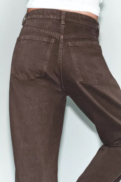 Zara TRF Mom Fit High Waist Jean