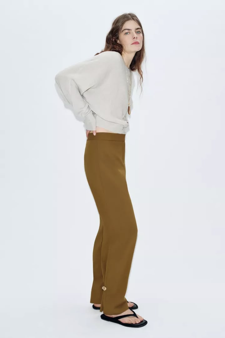 Zara Adjustable Hem Trouser
