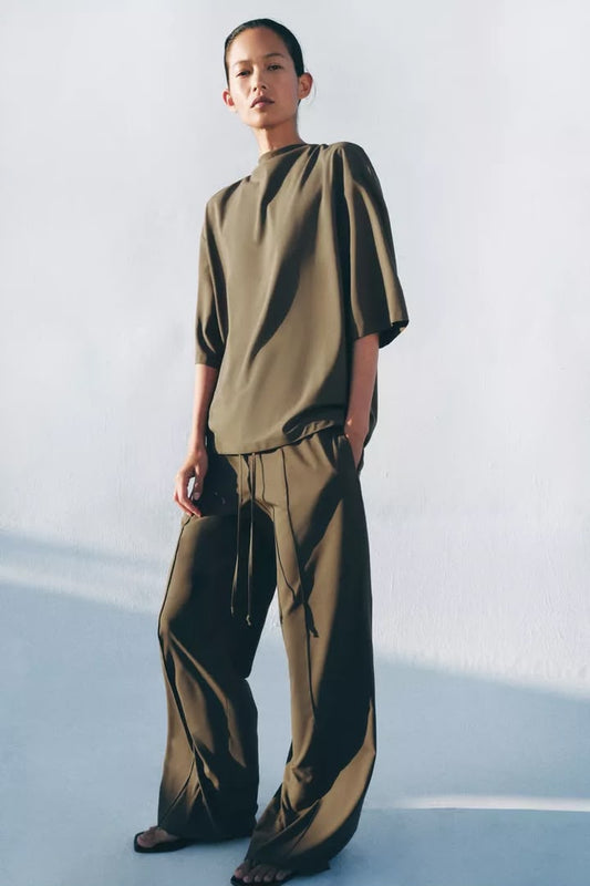 Zara Short Sleeve Flowing Top