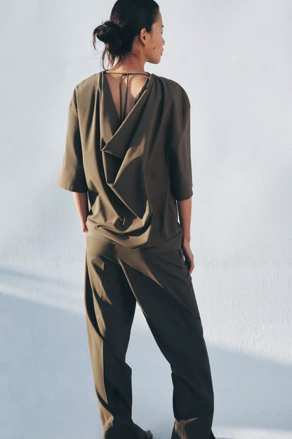 Zara Short Sleeve Flowing Top