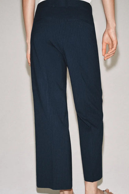 ZW Collection Pinstriped Navy Trouser