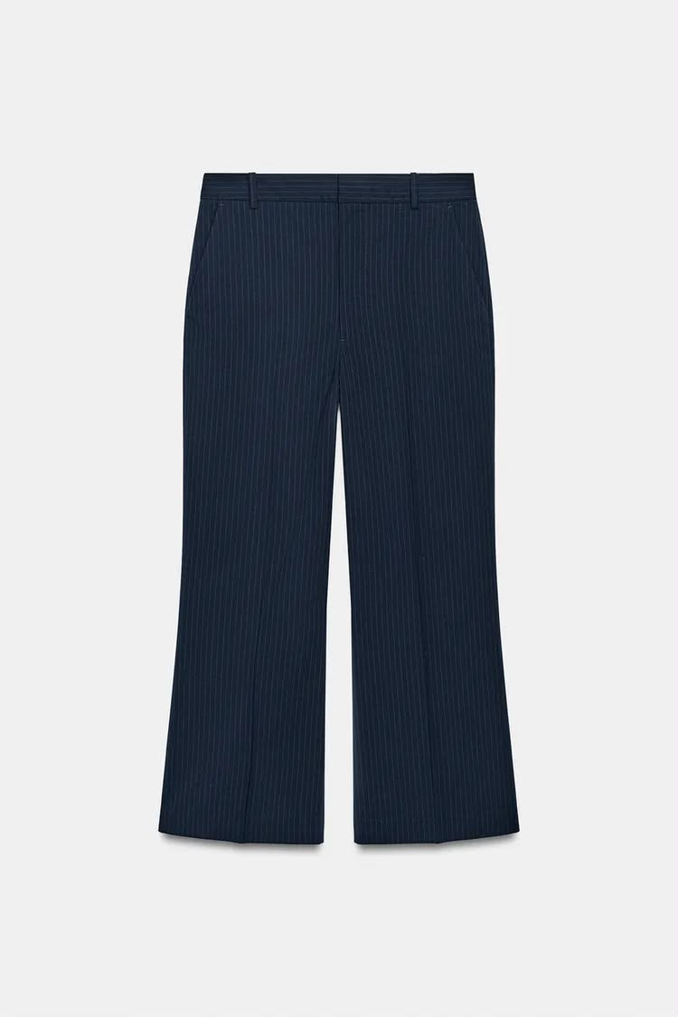 ZW Collection Pinstriped Navy Trouser