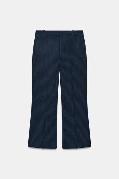 ZW Collection Pinstriped Navy Trouser
