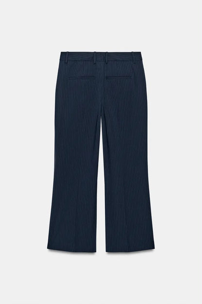 ZW Collection Pinstriped Navy Trouser
