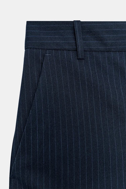 ZW Collection Pinstriped Navy Trouser