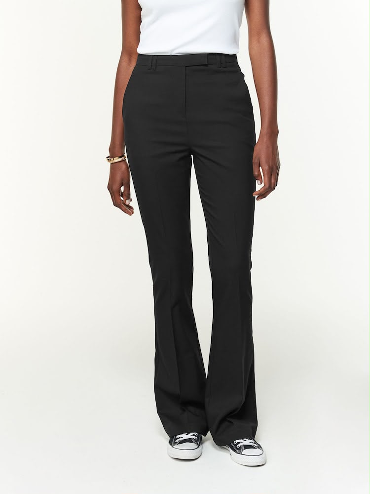 Next Black Tailored Bootcut Trousers