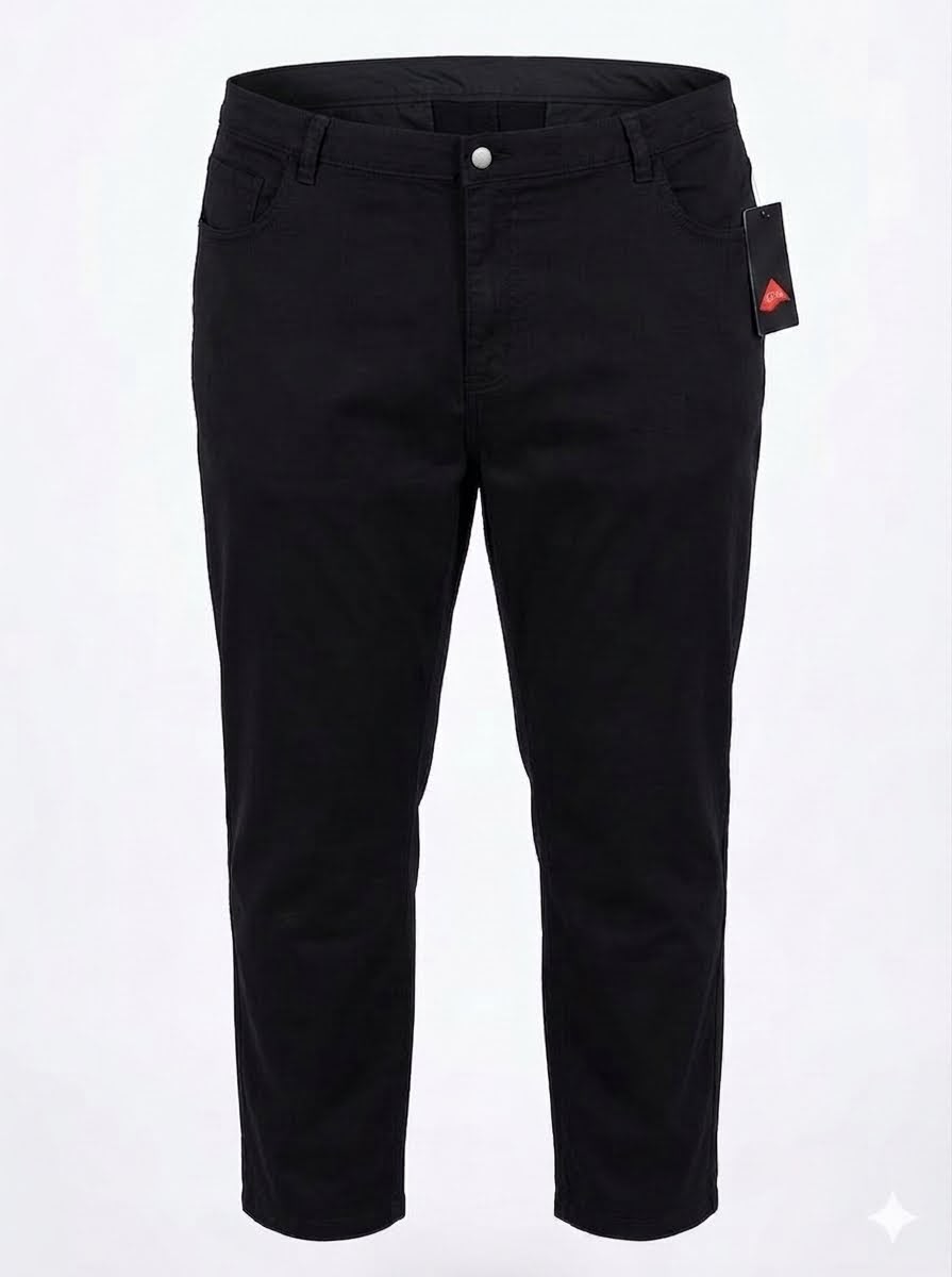 Classic Tailored Chinos Pants - Black