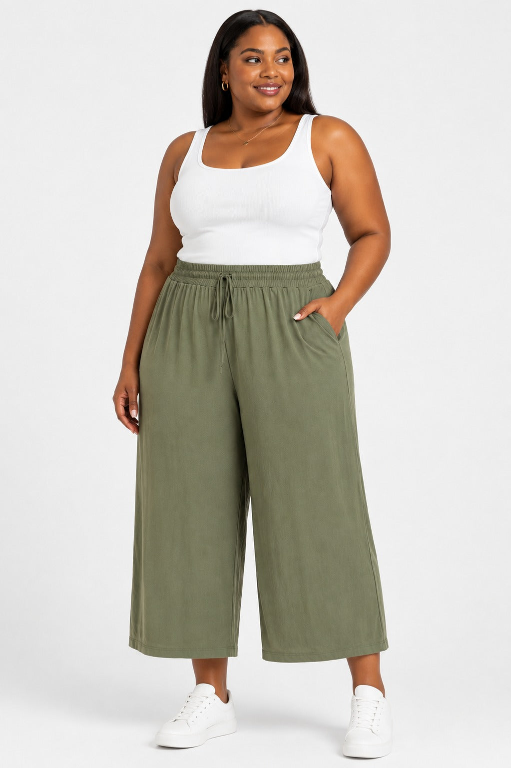 Relaxed Shape And Versatile Neutral Plus Size Casual