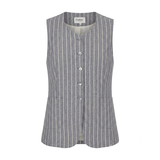 Farhi Pinstripe Tailored Waistcoat