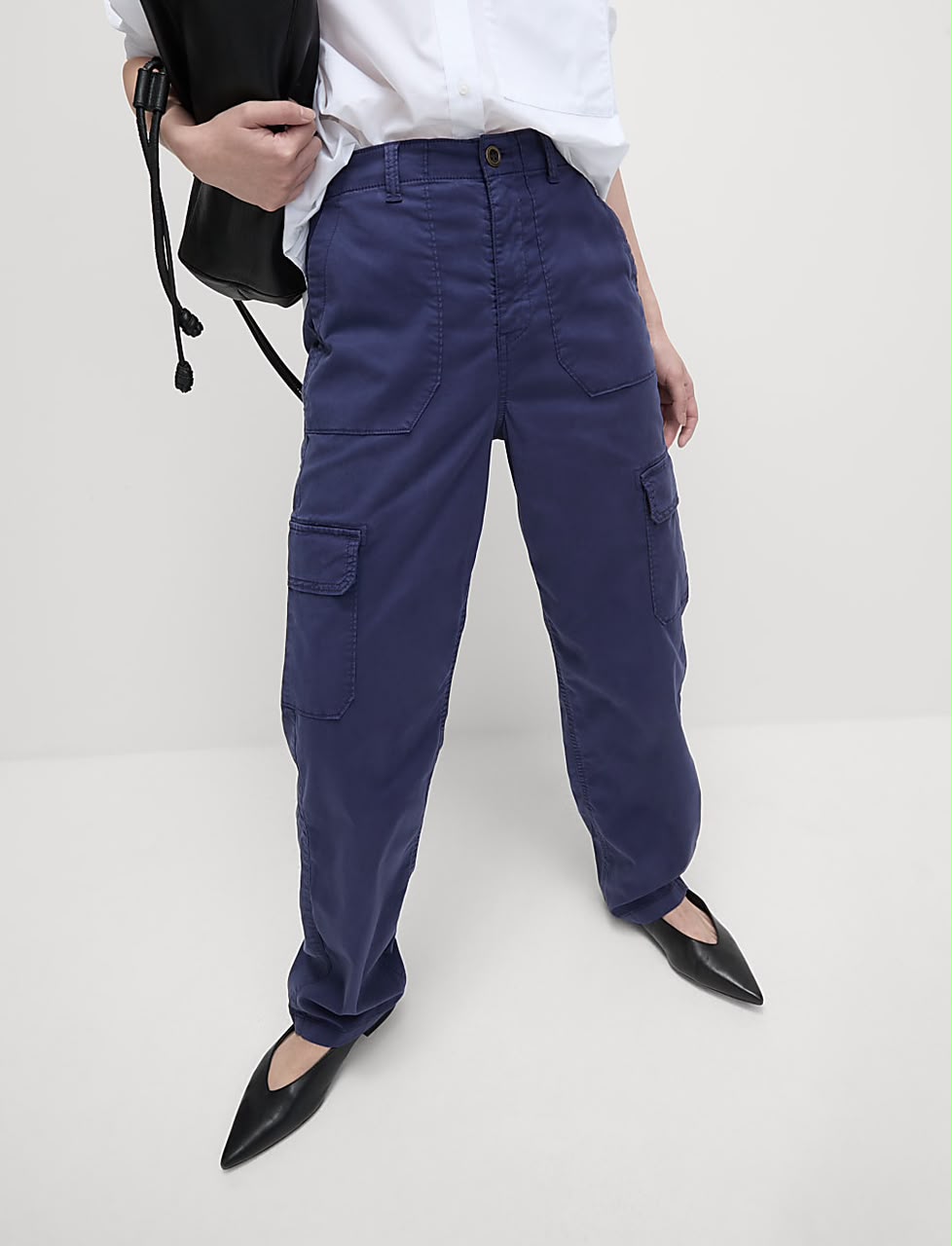 Lyocell Rich Cargo Straight Leg Trouser