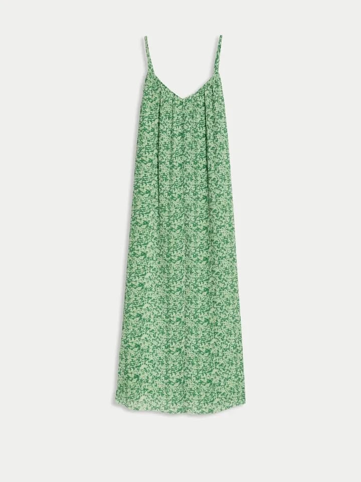 Autograph Plisse Printed V-Neck Midaxi Cami Dress