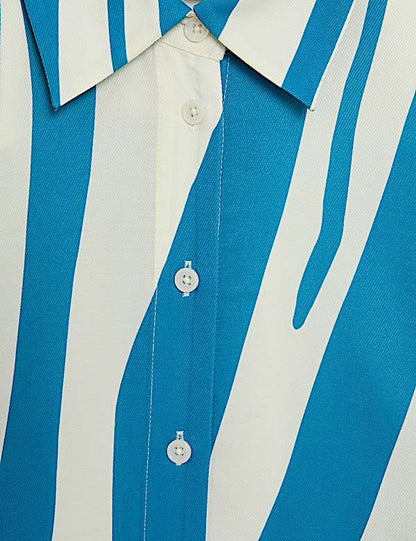 Striped Midi Shirt Dress