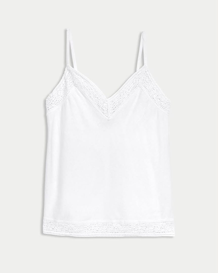 Linen Rich V-Neck Cami Top