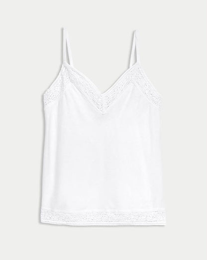 Linen Rich V-Neck Cami Top