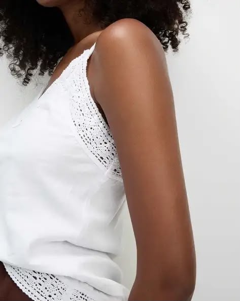 Linen Rich V-Neck Cami Top