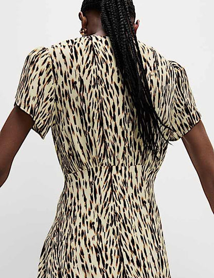 Printed Midaxi Tea Dress