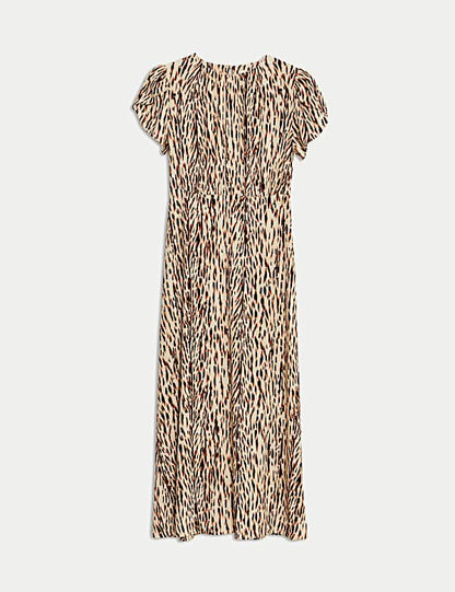Printed Midaxi Tea Dress