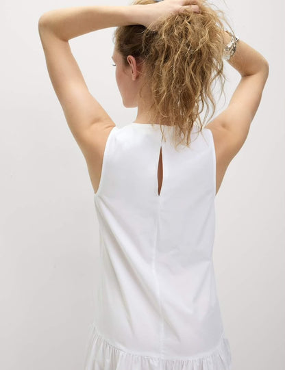 Women Cotton Tiered Dress