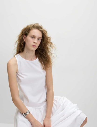 Women Cotton Tiered Dress