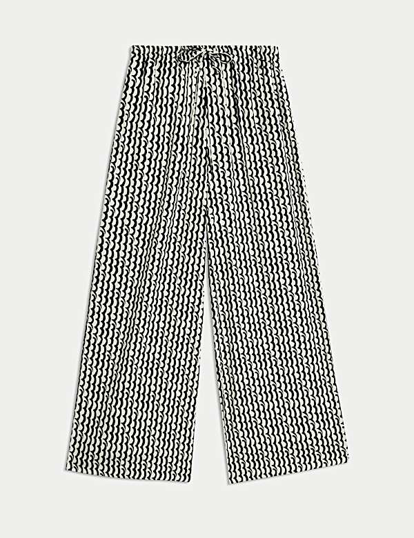 Geometric Wide Leg Culotted