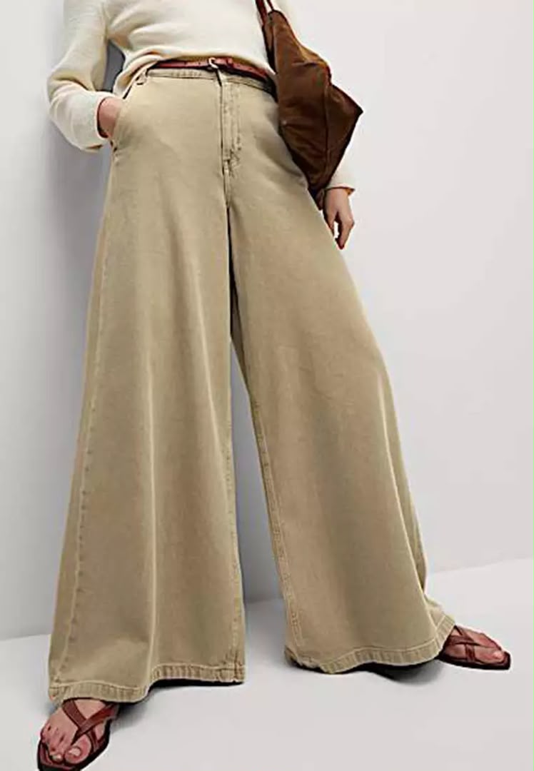 Cotton Rich Palazzo Trouser