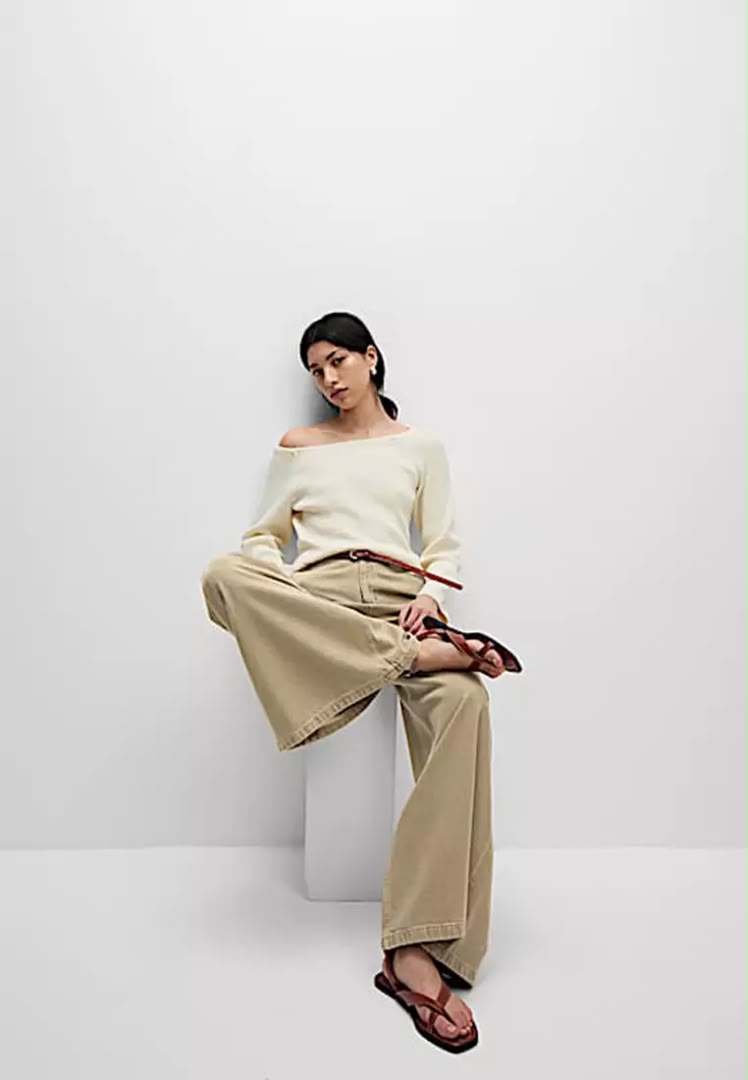 Cotton Rich Palazzo Trouser