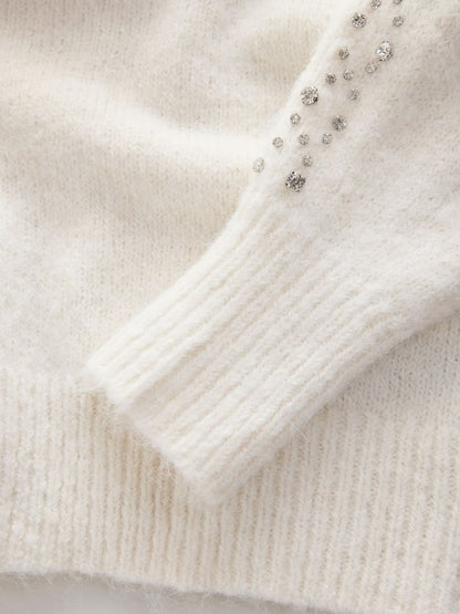Next Sweater In Egg Shell