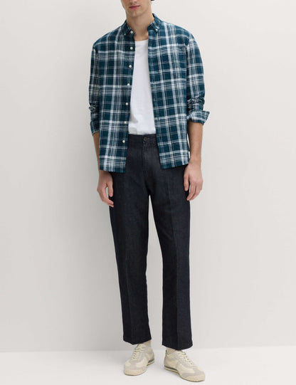 Regular Fit Linen Blend Chinos