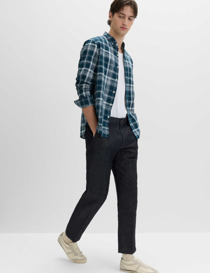 Regular Fit Linen Blend Chinos