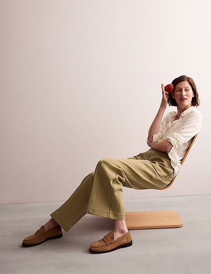 Denim Straight Leg Trouser