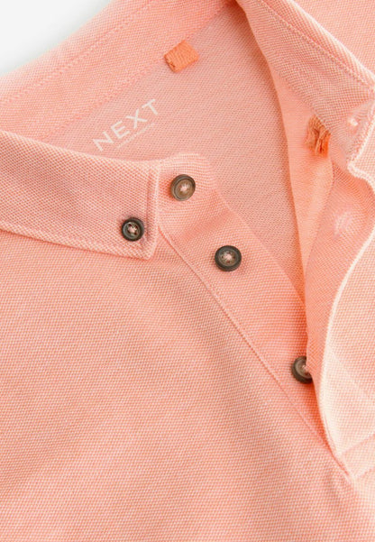 Peach Marl Short Sleeve Polo Shirts