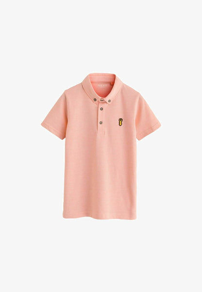Peach Marl Short Sleeve Polo Shirts