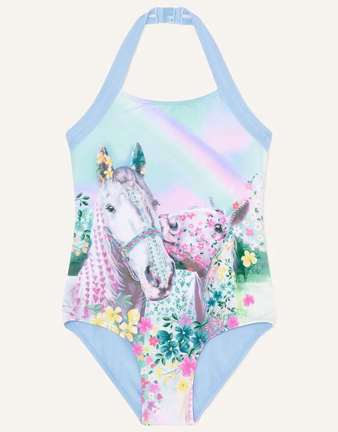 Blue Horse Photo Swimwear