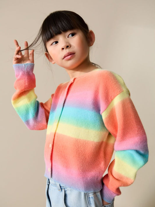 Rainbow Stripe Cosy Cardigan