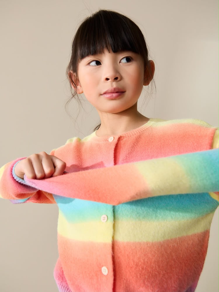 Rainbow Stripe Cosy Cardigan