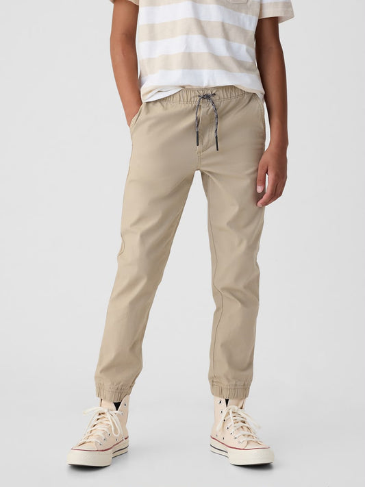 Elastic Waistband Cotton Trouser