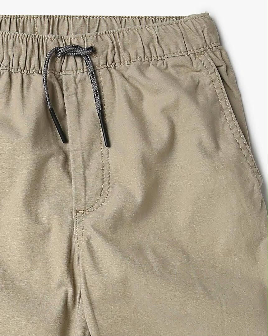 Elastic Waistband Cotton Trouser