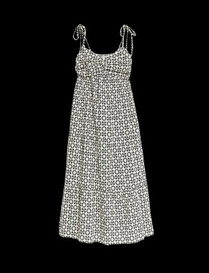Pure Cotton V-Neck Midaxi Beach Dress