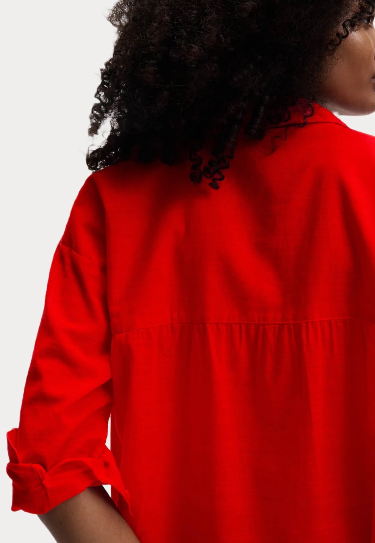 Marks & Spencer Tomato Red Long Sleeve Shirt - Beach
