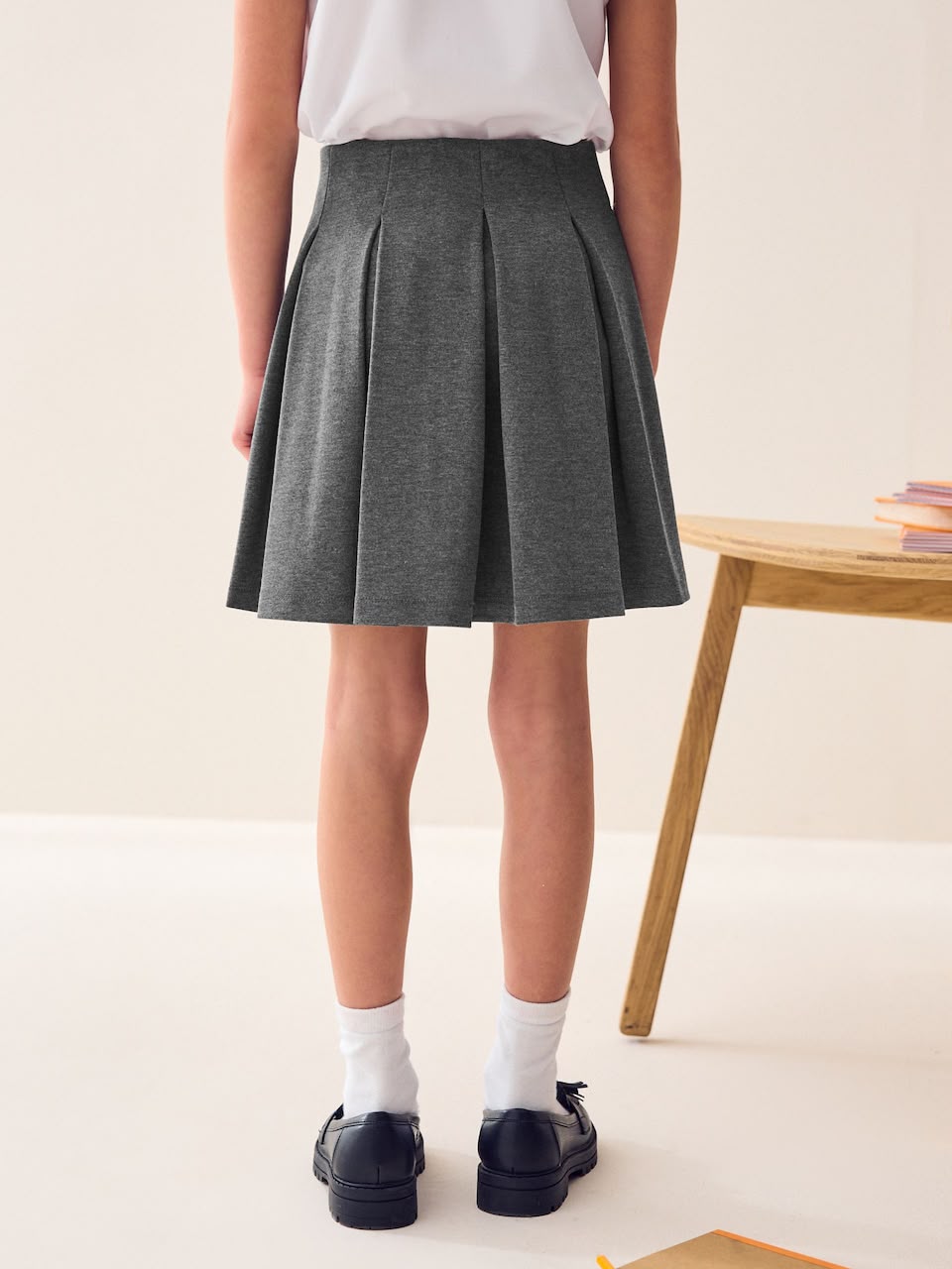 Next Elastic Waist Grey Skirt