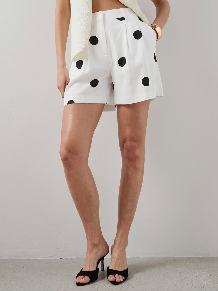 Polka Dot Short Black / white